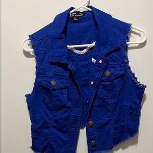 XXI Blue Denim Vest